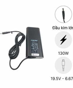 Sạc Laptop Dell 19.5V-6.67A-130W (đầu kim lớn)